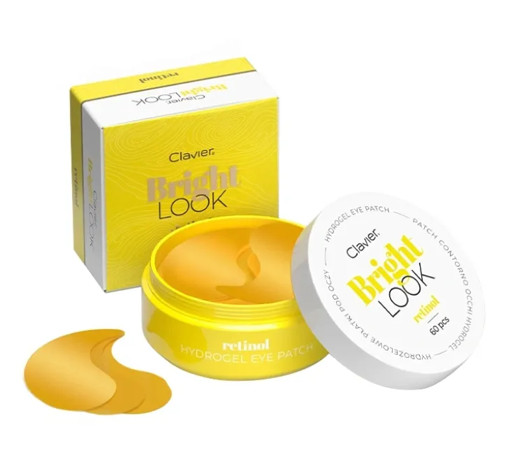Clavier Bright Look hydrożelowe płatki pod oczy Retinol 60 sztuk