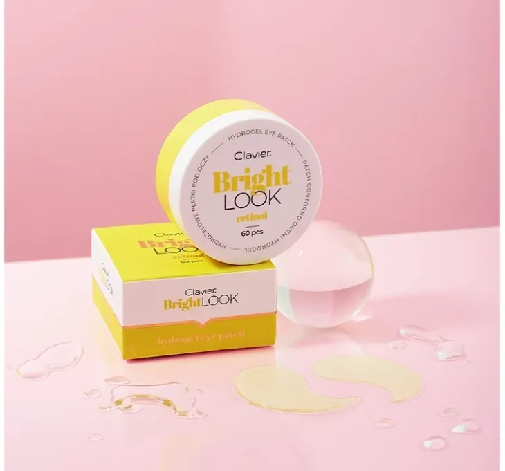 Clavier Bright Look hydrożelowe płatki pod oczy Retinol 60 sztuk
