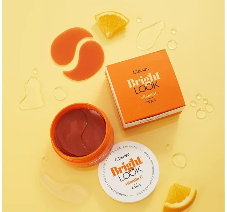 Clavier Bright Look hydrożelowe płatki pod oczy Vitamin C 60 sztuk