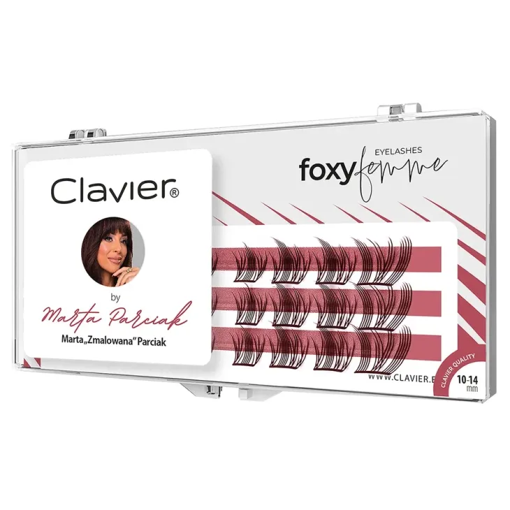 Clavier by Marta Parciak kępki rzęs 10-14 mm Foxy Femme 24 sztuki