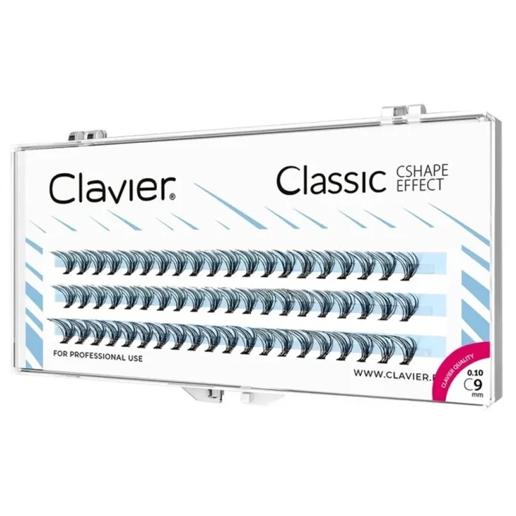 Clavier Classic CShape Effect kępki rzęs 9 mm