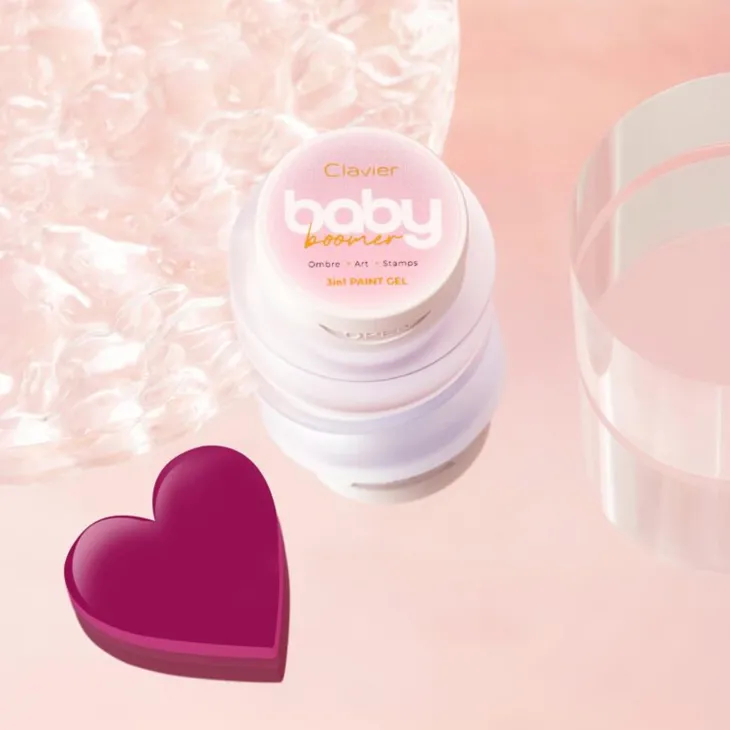 Clavier Nailsology Baby Boomer 3in1 żel do zdobień R01 Cherry 3 g