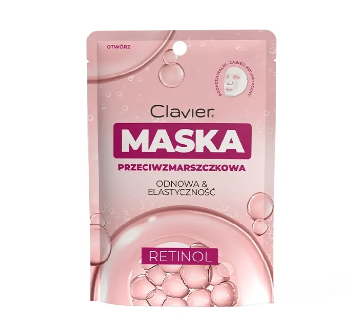 Clavier Odnowa & Elastyczność przeciwzmarszczkowa maska z retinolem 25 ml