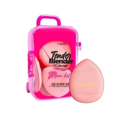 Clavier Tender Blender Mua Kit zestaw mini gąbek do makijażu w walizeczce Pink 6 sztuk