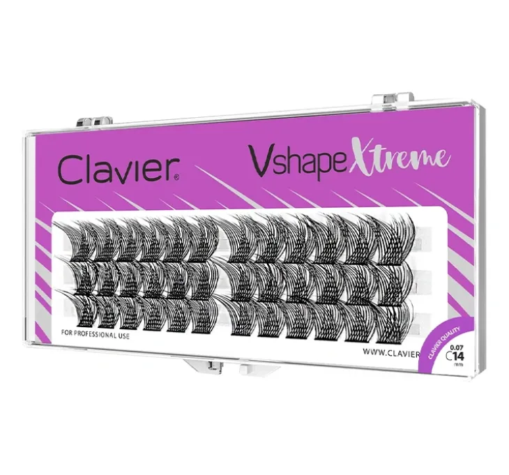 Clavier Vshape Xtreme kępki rzęs skręt C 14 mm
