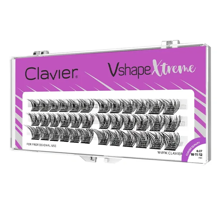 Clavier Vshape Xtreme kępki rzęs 10/11/12 mm