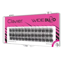 Clavier Wide Du2o kępki sztucznych rzęs 15 mm