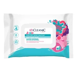 Cleanic Junior nawilżany papier toaletowy dla dzieci 40 sztuk