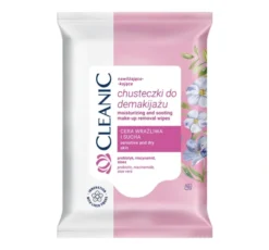 Cleanic nawilżająco-kojące chusteczki do demakijażu 10 sztuk