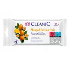 Cleanic odświeżające chusteczki Mango & Passion Fruit 15 sztuk