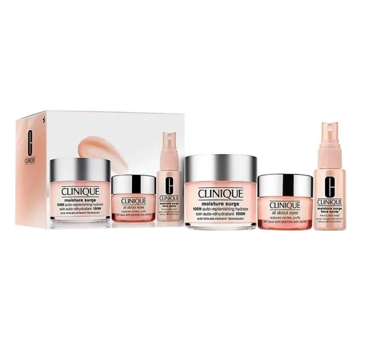 CLINIQUE MOISTURE SURGE TRAVEL EXCLUSIVE ZESTAW KOSMETYKÓW DO PIELĘGNACJI TWARZY