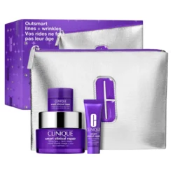 Clinique Outsmart Lines Wrinkles Smart Clinical Repair Set zestaw przeciwzmarszczkowych kosmetyków do pielęgnacji twarzy