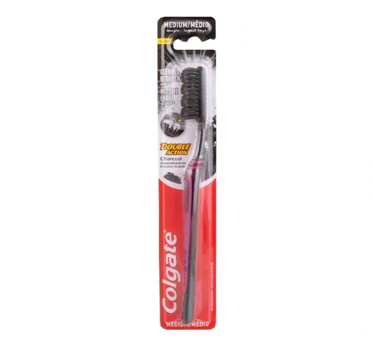 Colgate Double Action Charcoal szczoteczka do zębów Medium