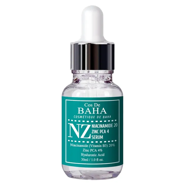 Cos De BAHA NZ Niacinamide 20 Zinc PCA 4 serum do twarzy z cynkiem 4% i niacynamidem 20% 30 ml