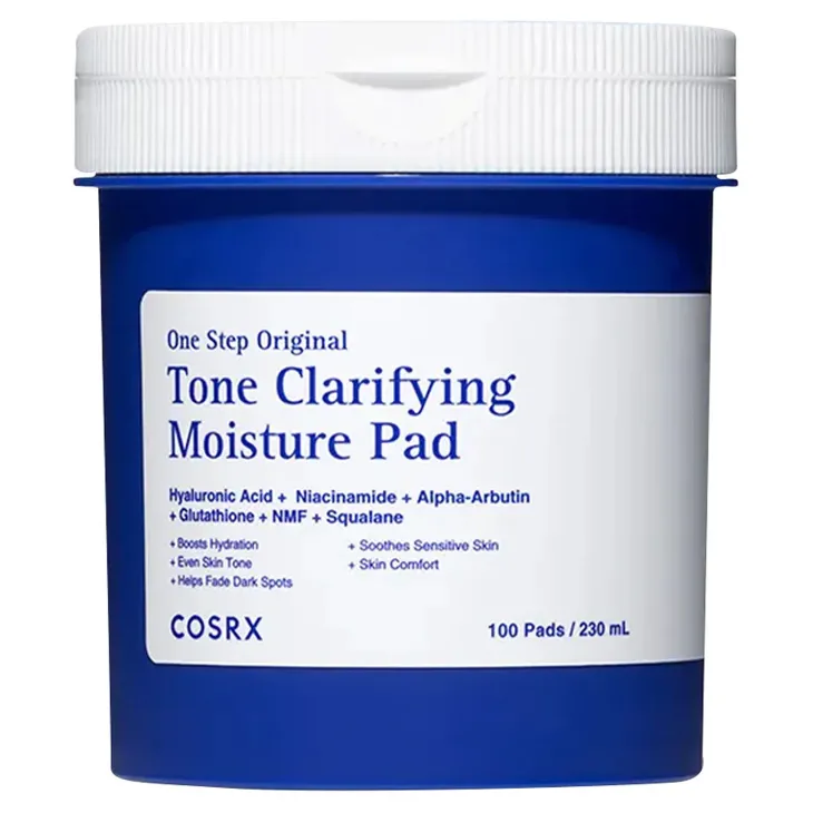 COSRX One Step Original Tone Clarifying Moisture Pad tonizujące płatki do twarzy 100 sztuk