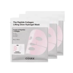 COSRX Peptide Collagen Glow Hydrogel Mask hydrożelowa maska w płachcie z peptydami i kolagenem 3 x 34 g