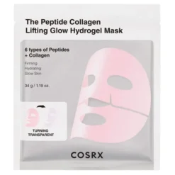COSRX Peptide Collagen Glow Hydrogel Mask hydrożelowa maska w płachcie z peptydami i kolagenem 34 g