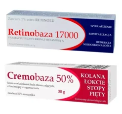 Cremobaza zestaw krem z witaminą A + krem o właściwościach złuszczających