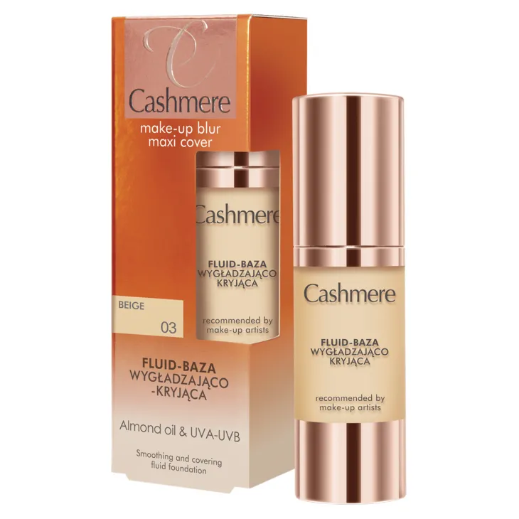 Dax Cosmetics Cashmere Make-up Blur Maxi Cover fluid-baza wygładzająco-kryjąca 03 Beige 30 ml