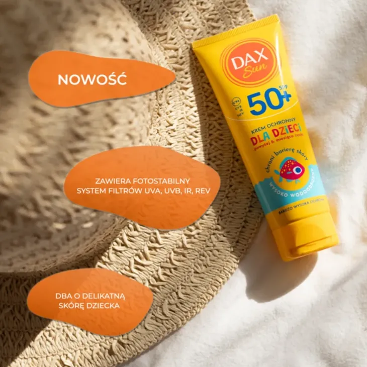 Dax Sun krem ochronny SPF 50+ dla dzieci powyżej 6. miesiąca życia 75 ml