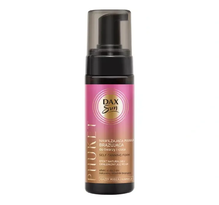 Dax Sun Phuket nawilżająca pianka brązująca do twarzy i ciała 160 ml