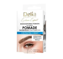 Delia Cosmetics Eyebrow Expert wodoodporna pomada do brwi 5.0 Jasny Brąz 7 g