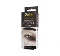 Delia Cosmetics Henna do brwi w kremie 3.0 Ciemny Brąz