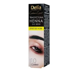 Delia Cosmetics Henna do brwi tradycyjna 1.0 Czarna