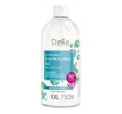 Delia Cosmetics oczyszczający płyn micelarny 3w1 750 ml