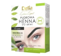 Delia Cosmetics pudrowa henna do brwi 1.0 Czarny
