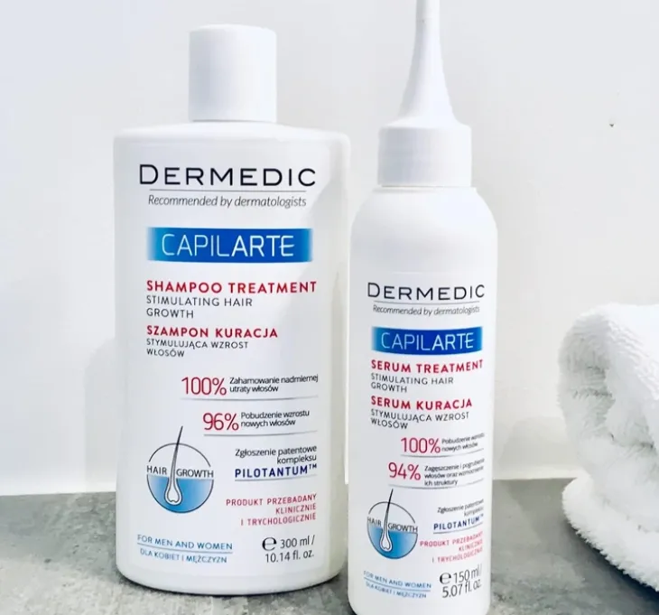 Dermedic Capilarte kuracja stymulująca wzrost włosów szampon 300 ml + serum 150 ml