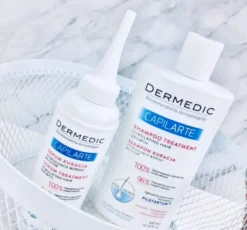 Dermedic Capilarte kuracja stymulująca wzrost włosów szampon 300 ml + serum 150 ml