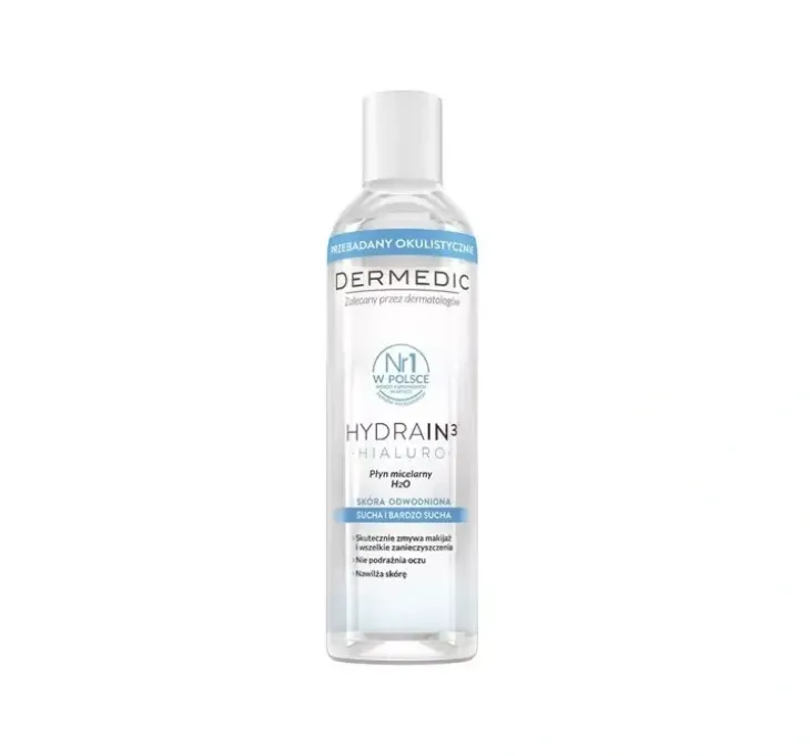 Dermedic Hydrain3 Hialuro płyn micelarny H2O 200 ml
