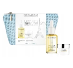 Dermedic Oilage zestaw kosmetyków do twarzy serum 30 ml + krem 15 ml + kosmetyczka