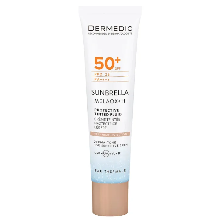 Dermedic Sunbrella Melaox+H lekki ochronny krem tonujący SPF50+/PA++++ 40 ml
