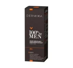 Dermika 100% For Men silnie nawilżający krem rewitalizujący na dzień i na noc 30+ 50 ml