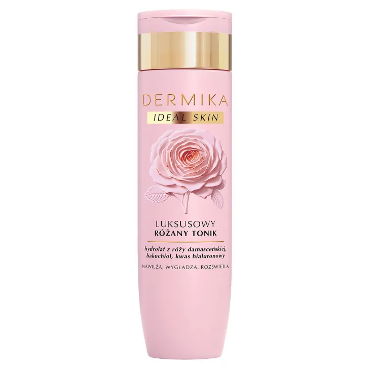 Dermika Ideal Skin luksusowe mleczko różane do demakijażu 200 ml