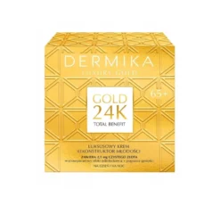 Dermika Luxury Gold 24K przeciwstarzeniowy krem do twarzy 65+ 50ml