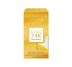 Dermika Luxury Gold 24K przeciwstarzeniowe serum do twarzy 60g