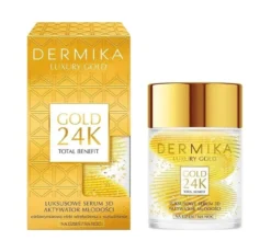 Dermika Luxury Gold 24K przeciwstarzeniowe serum do twarzy 60g