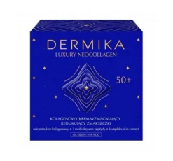 Dermika Luxury Neocollagen kolagenowy krem wzmacniający do redukcji zmarszczek na dzień i na noc 50+ 50 ml