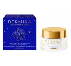 Dermika Luxury Neocollagen kolagenowy krem wzmacniający do redukcji zmarszczek na dzień i na noc 50+ 50 ml