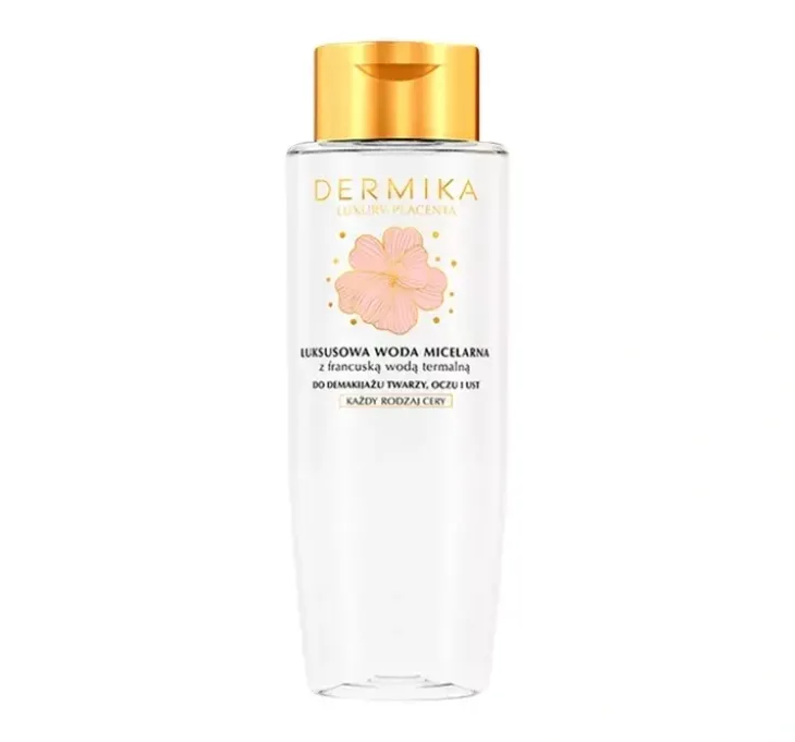 Dermika Luxury Placenta luksusowa woda micelarna do demakijażu twarzy, oczu i ust 400ml