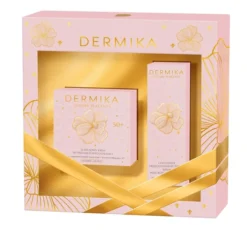 Dermika Luxury Placenta zestaw prezentowy krem liftingująco-wygładzający 50+ 50 ml + serum pod oczy i na powieki 15 ml
