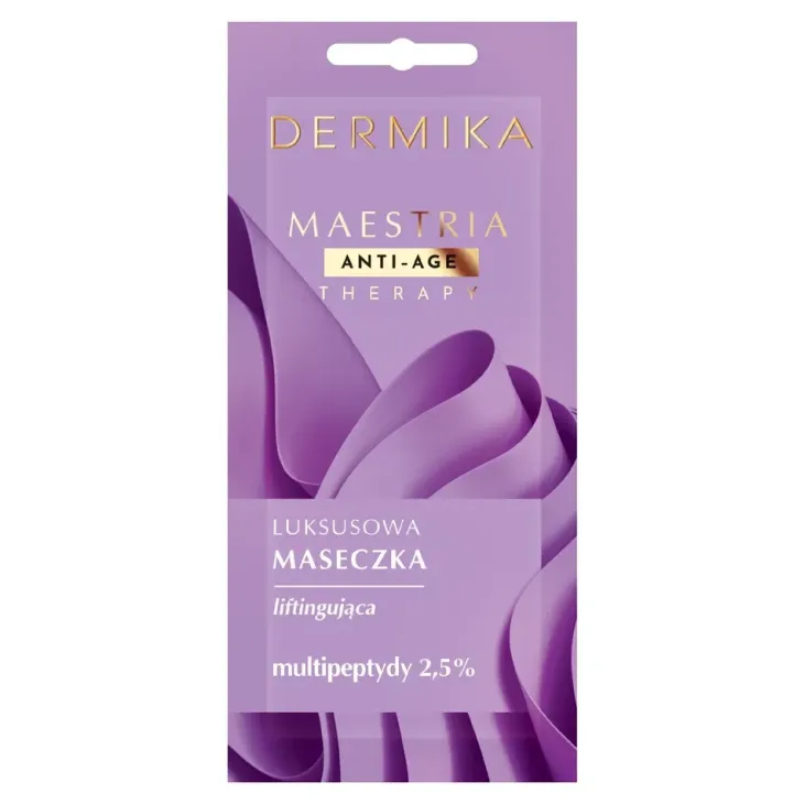 Dermika Maestria luksusowa maseczka liftingująca do twarzy 2,5% multipeptydy 7 g