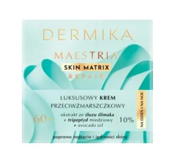 Dermika Maestria Skin Matrix luksusowy krem przeciwzmarszczkowy 60+ na dzień i na noc 50 ml
