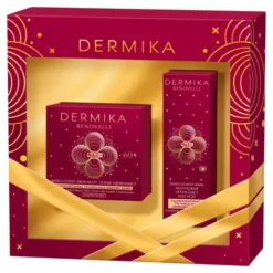 Dermika Renovelle zestaw prezentowy krem ujędrniający 60+ na dzień i na noc 50 ml + krem liftingujący pod oczy 15 ml