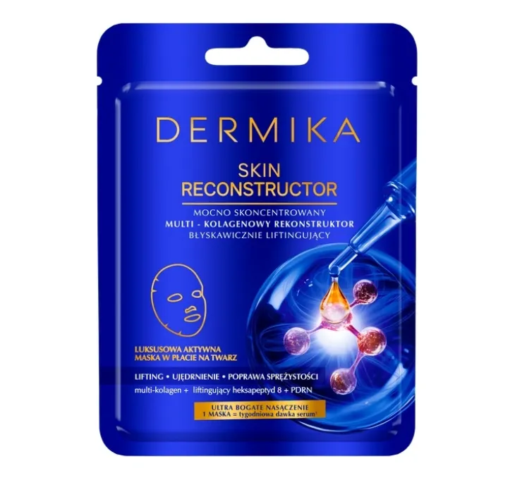 Dermika Skin Reconstructor błyskawicznie liftingująca maska w płachcie 1 sztuka