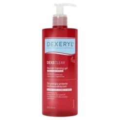 Dexeryl Dexeclear żel pieniący przeciw niedoskonałościom do skóry tłustej i skłonnej do trądziku 400 ml