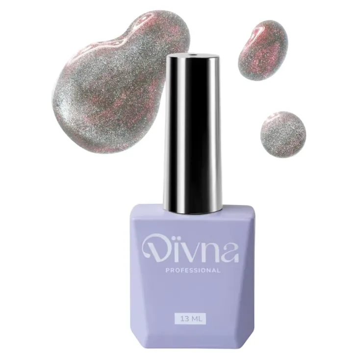 Divna Silk Cat Eye lakier hybrydowy do paznokci z efektem kociego oka 08 9 ml